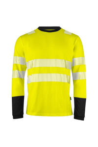 Projob Mens Reflective Tape Sweatshirt (Yellow/Black)