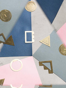 Brass Page Markers Set of 8 in Geometric