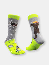 Load image into Gallery viewer, Werewolf Breaking Through a Wall Socks from the Sock Panda (Adult Large)