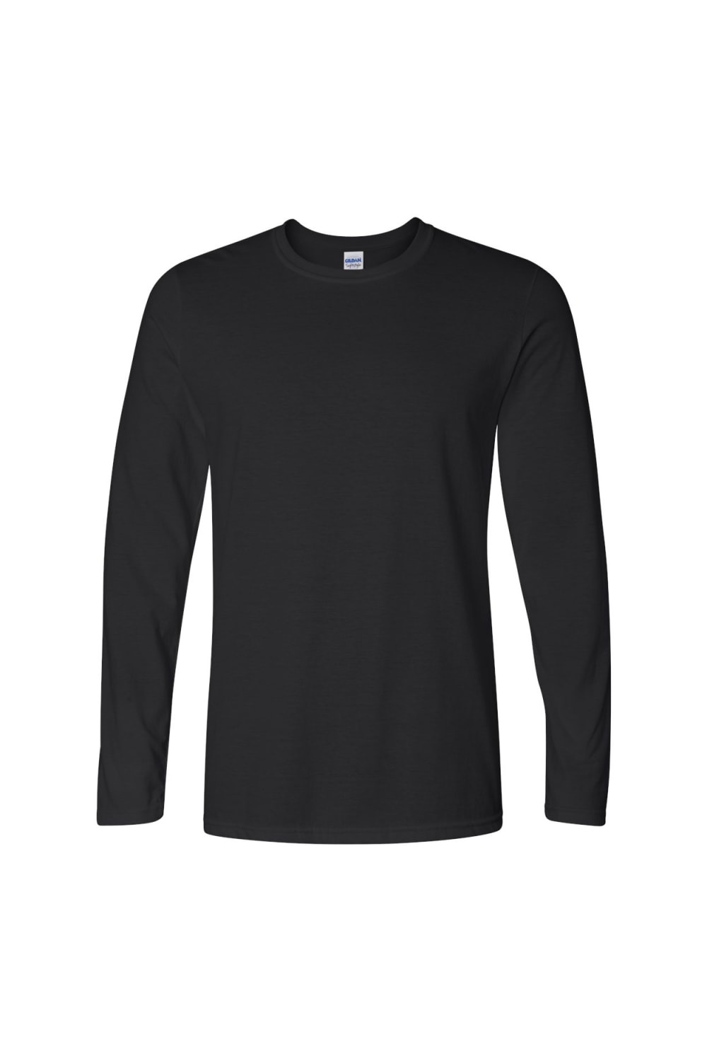 Gildan Mens Soft Style Long Sleeve T-Shirt (Pack of 5) (Black)