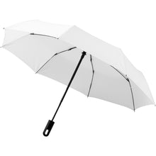 Load image into Gallery viewer, Marksman 21.5 Inch Traveller 3-Section Auto Open &amp; Close Umbrella (White) (12.1 x 38.6 inches)