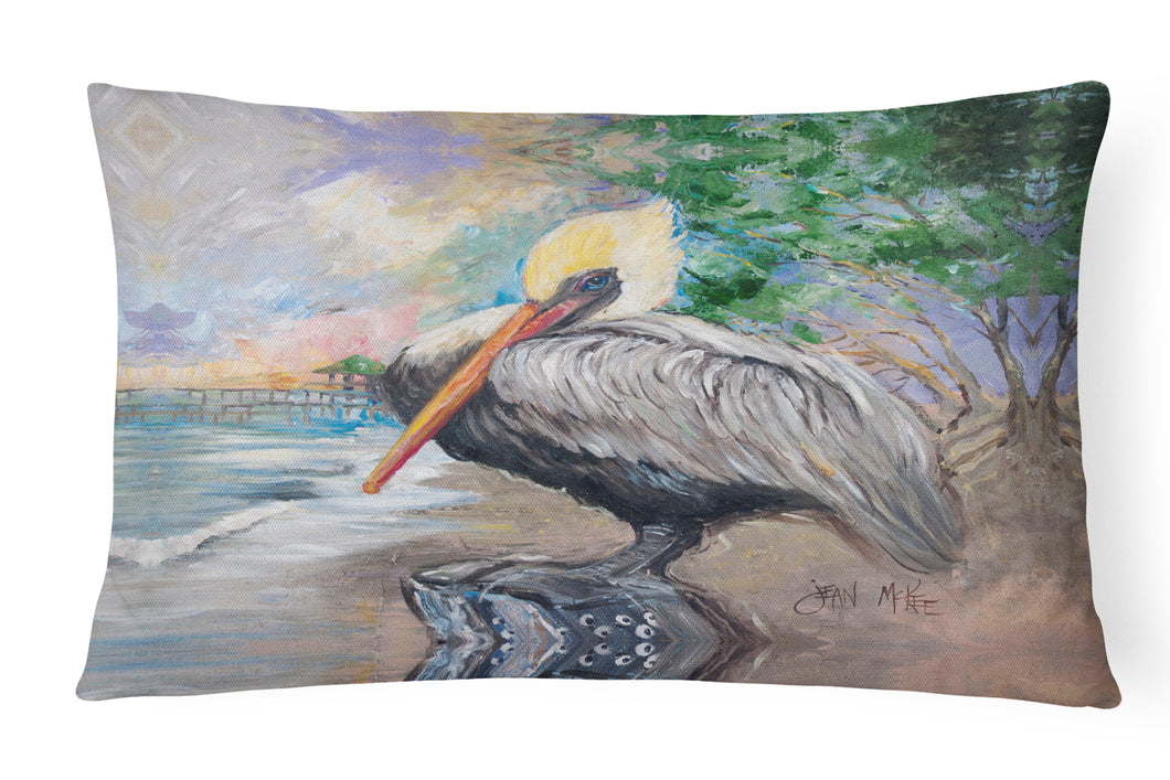 12 in x 16 in  Outdoor Throw Pillow Pelican Bay Canvas Fabric Decorative Pillow