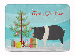 19 in x 27 in Hampshire Pig Christmas Machine Washable Memory Foam Mat