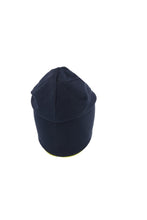 Load image into Gallery viewer, Extreme Reversible Jersey Slouch Beanie - Navy/Safety Yellow