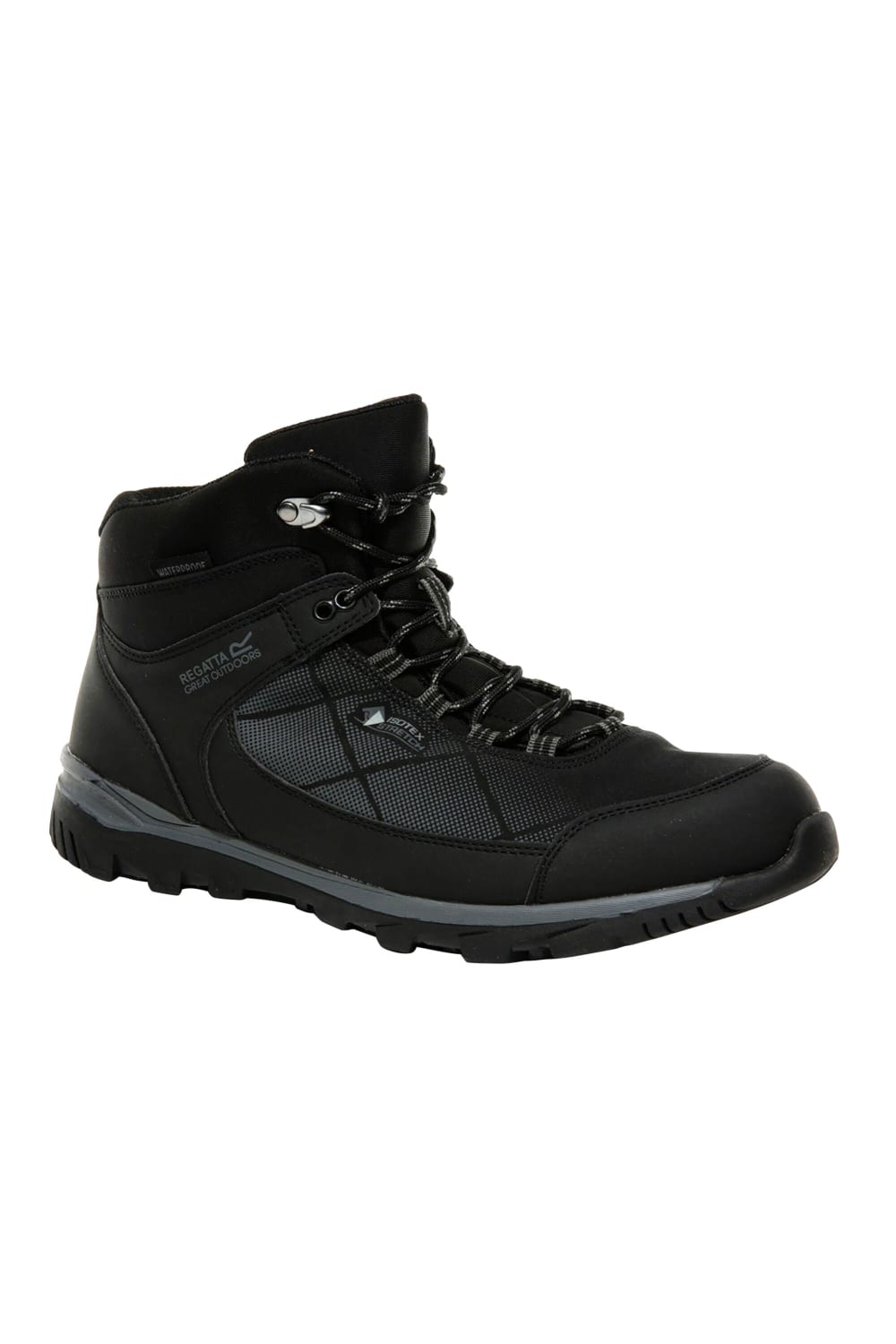 Mens Highton Hiking Boots - Black/Ash