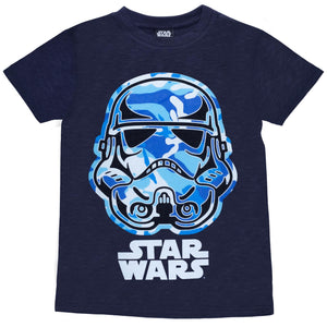 Star Wars Boys Stormtrooper Camo T-Shirt (Navy)