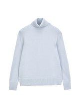 Load image into Gallery viewer, Turtleneck Sweater - Baby Blue
