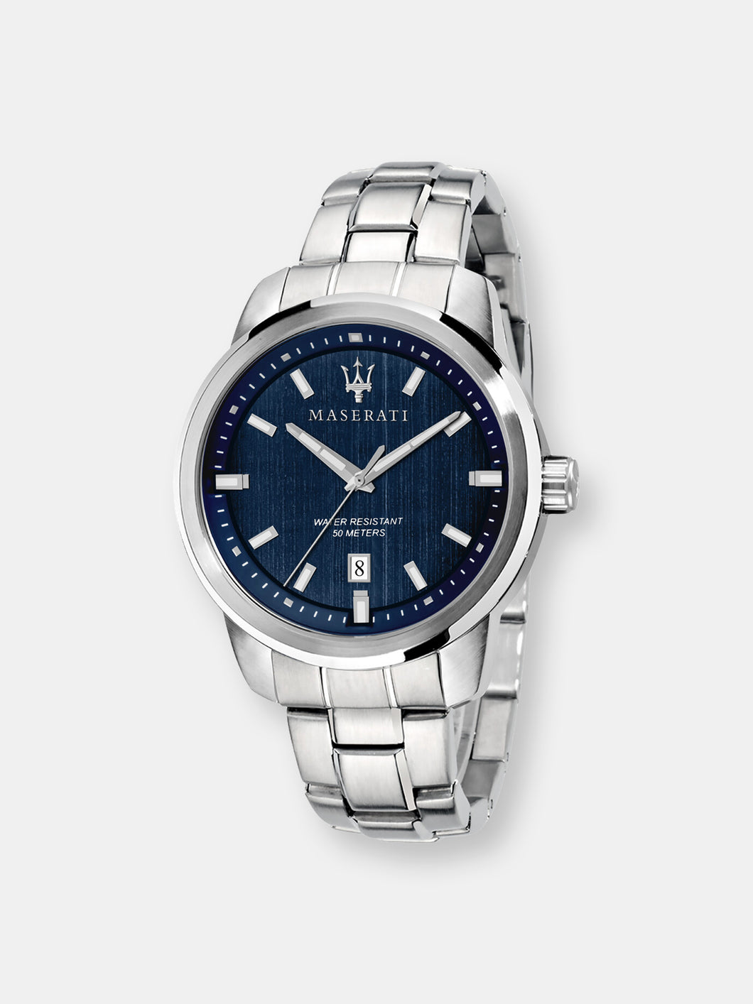 Maserati Watch R8853121004 Successo Date Window-Blue / Stainless Steel