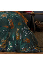 Load image into Gallery viewer, Furn Forest Fauna Duvet Set (Emerald Green) (Full) (UK - Double)