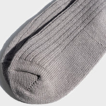 Load image into Gallery viewer, Paper X Superwash Wool Rib Crew Socks - Grey