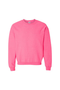 Gildan Heavy Blend Unisex Adult Crewneck Sweatshirt (Safety Pink)