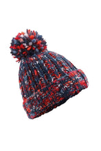 Load image into Gallery viewer, Adults Twister Pom Pom Beanie - Campfire Twist