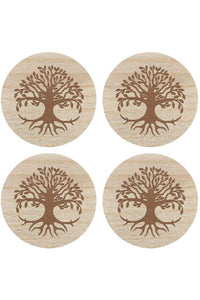Something Different Tree Of Life Engraved Coaster Set