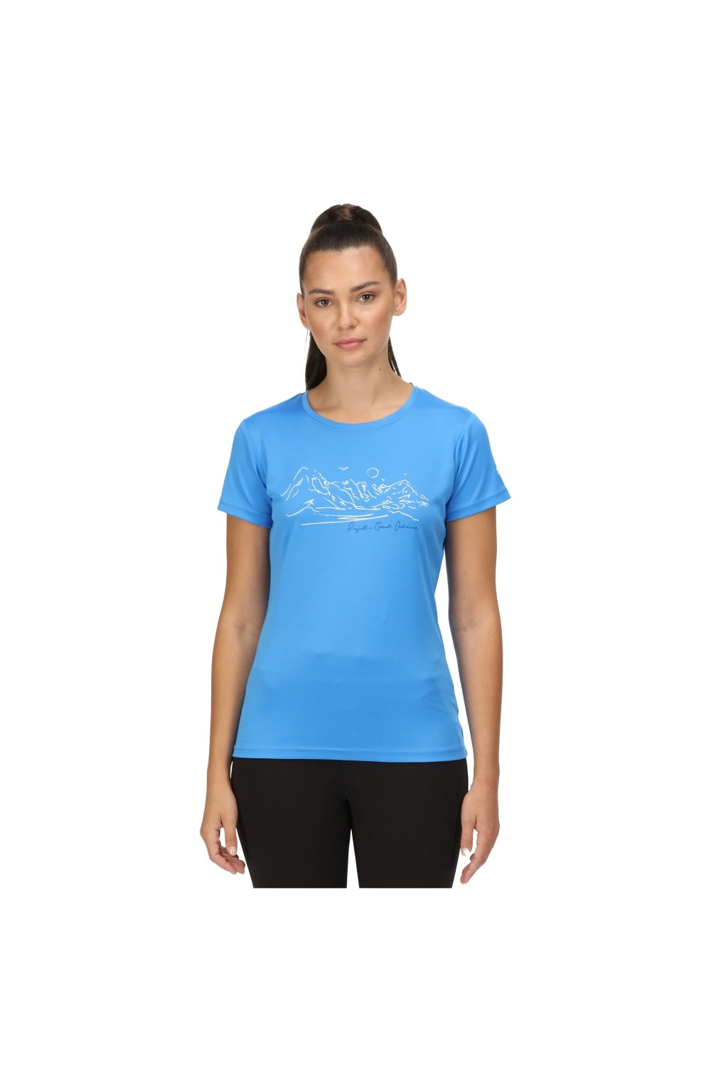 Womens/ladies Fingal Vi Mountain T-Shirt - Sonic Blue