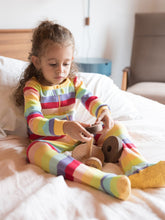 Load image into Gallery viewer, Baby Footed Rainbow Pajamas