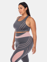Load image into Gallery viewer, Plus Size Cut Out Back Mesh Sports Bra