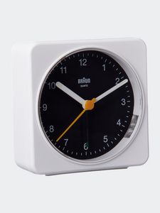 Classic Silent Quartz Sweep Movement Analog Alarm Clock with Repetition, Light, and Crescendo Alarm