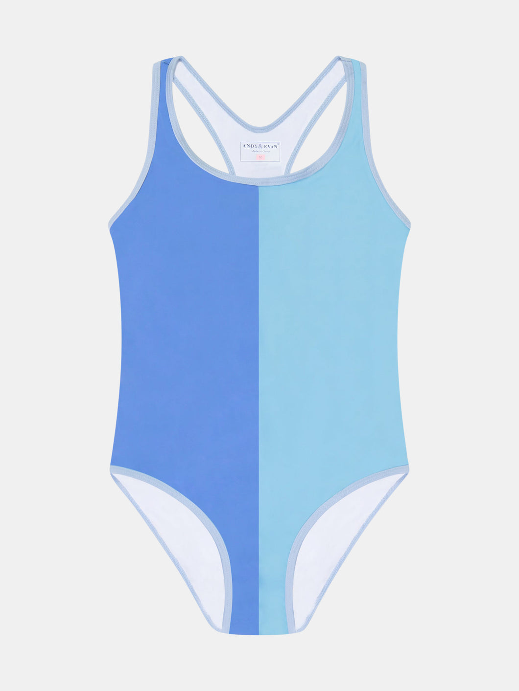 Girls Colorblock Cut-Out Swimsuit (Size 8 - 16)
