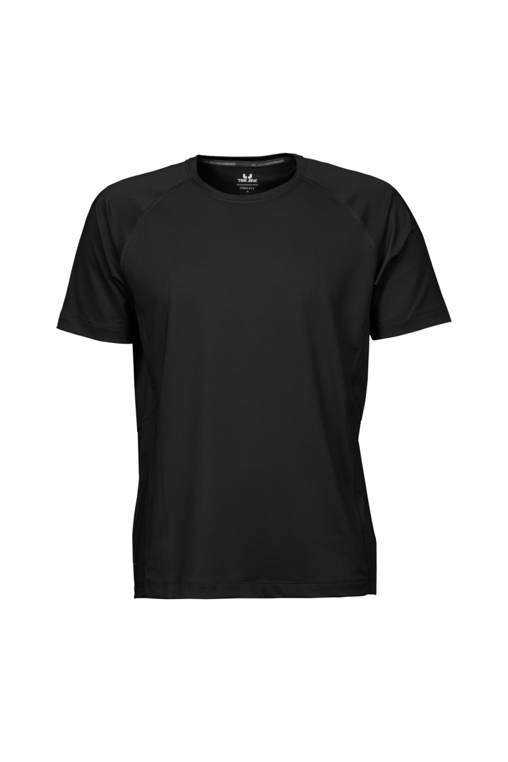 Tee Jays Mens Cool Dry Short Sleeve T-Shirt (Black)