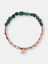 Load image into Gallery viewer, Stretch Bracelet With Natural Stones - Malachite