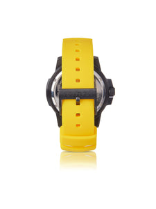 Nautica Mens Edgewater NAPEGT004 Yellow Silicone Band Watch
