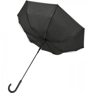 Bullet Felice Auto Open Windproof Reflective Umbrella (Solid Black) (One Size)