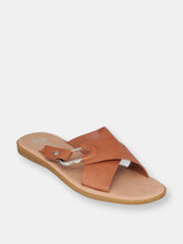 Load image into Gallery viewer, Mila Tan Flat Sandals