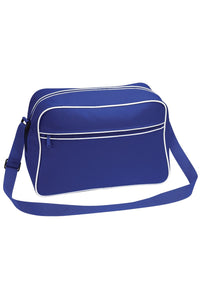 Retro Adjustable Shoulder Bag 18 Liters- Bright Royal/White