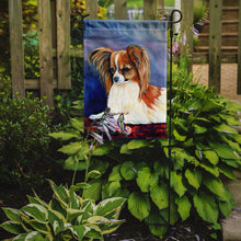 Load image into Gallery viewer, 11&quot; x 15 1/2&quot; Polyester Papillon Rose and Butterfly Garden Flag 2-Sided 2-Ply
