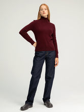 Load image into Gallery viewer, Turtleneck Sweater - Burgundy