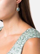 Load image into Gallery viewer, Single Pear Drop Earrings - Crystal
