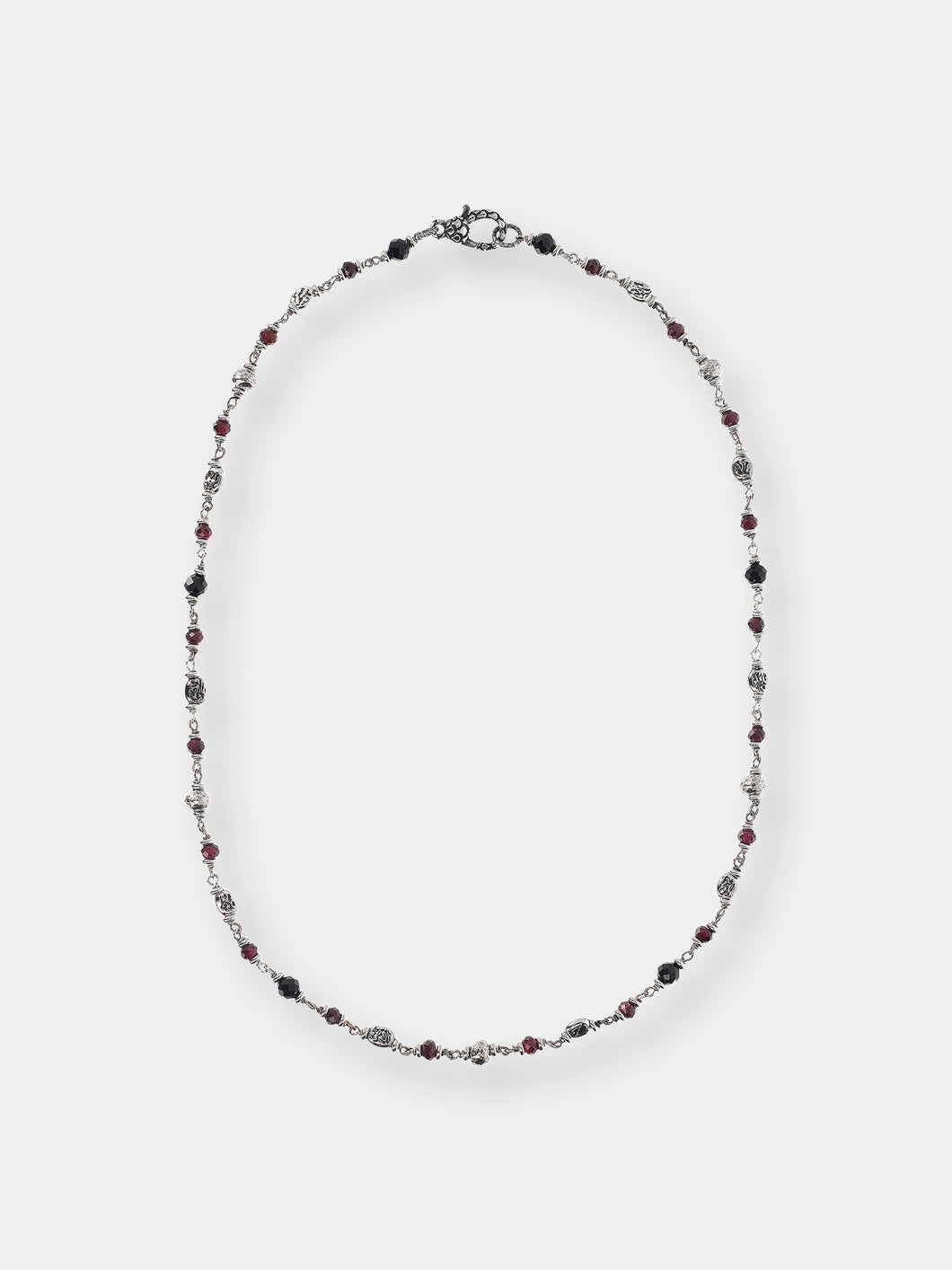 Necklace With Spinel And Garnet