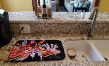 Load image into Gallery viewer, 14 in x 21 in Lionfish Dish Drying Mat