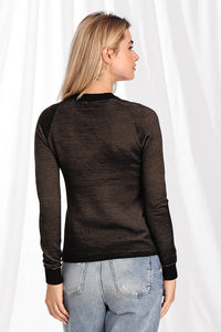 Athena Textured V Neck Sweater