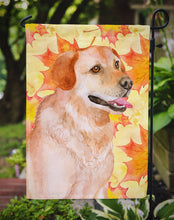 Load image into Gallery viewer, 11 x 15 1/2 in. Polyester Labrador Retriever Fall Garden Flag 2-Sided 2-Ply