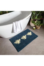 Load image into Gallery viewer, Bumblebee Bath Mat - Navy