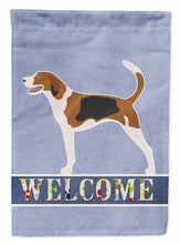 Load image into Gallery viewer, 11 x 15 1/2 in. Polyester American Foxhound Welcome Garden Flag 2-Sided 2-Ply