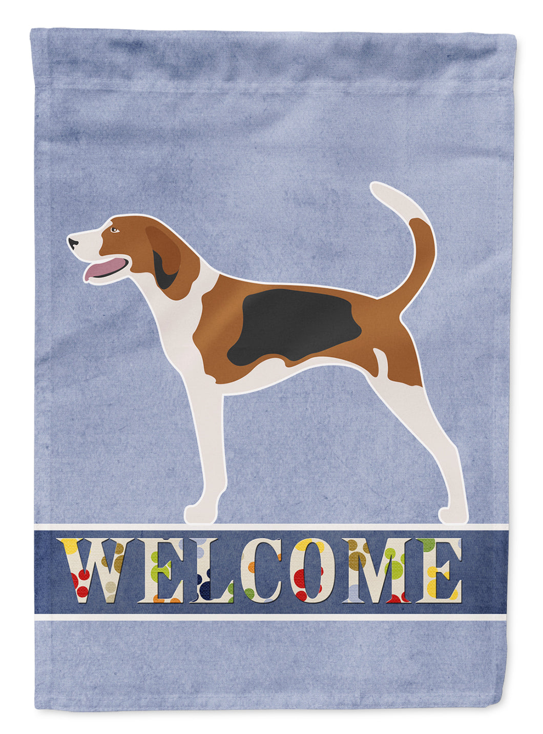 11 x 15 1/2 in. Polyester American Foxhound Welcome Garden Flag 2-Sided 2-Ply