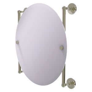 Allied Brass Prestige Skyline Collection Round Frameless Rail Mounted Mirror