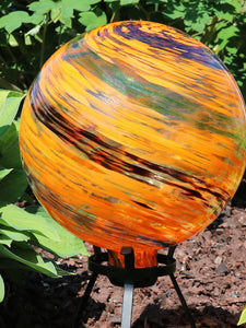 Sunset Sky Glass Outdoor Round Yard and Garden Gazing Ball Globe - 10"