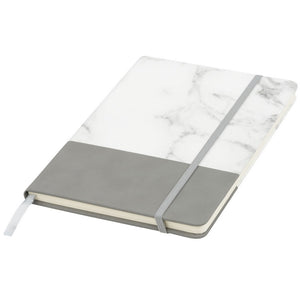 Bullet Two Tone A5 Marble Notebook (Pack of 2) (Gray) (One Size)