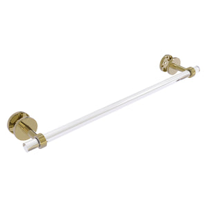 Allied Brass Clearview Collection 24 Inch Shower Door Towel Bar with Grooved Accents