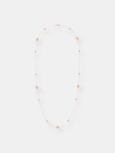Avani Raindrop Layered Diamond Necklace in 14K Rose Gold Vermeil on Sterling Silver