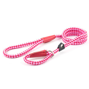 Ancol Pet Products Heritage Rope Dog Slip Lead (Raspberry) (0.39in x 1.2m)