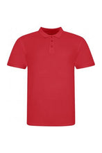 Load image into Gallery viewer, Mens Piqu Cotton Short-Sleeved Polo Shirt - Fire