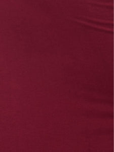 Cap Sleeve Fitted Knit Midi Dress | Burgundy
