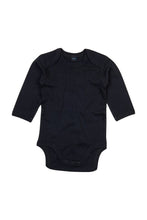 Load image into Gallery viewer, Babybugz Baby Unisex Organic Long Sleeve Bodysuit (Black)