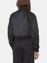 Load image into Gallery viewer, Florine Satin Bomber Jacket