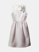 Load image into Gallery viewer, Dice Kayek Women&#39;s Dust Pink Sleeveless Polyester Dress With Jeweled Pins