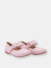 Load image into Gallery viewer, Sparkly Pink Bubblegum Bow Flats